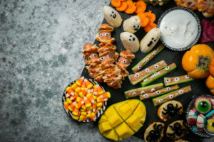 3 Spooky and Sweet Fruit and Vegetables Halloween Treats